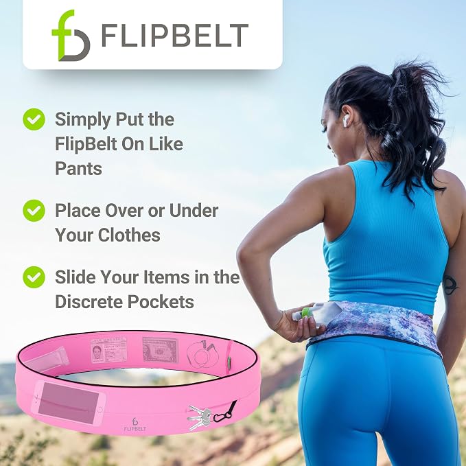 FlipBelt Classic Running Belt, Phone Holder for Running, Money Belt Pouch - Image 6