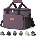Lifewit Medium Lunch Bag, Insulated Lunch Box, Soft Cooler Cooling Tote for Adult Men Women, Purple 12-Can (9L) by Lifewit