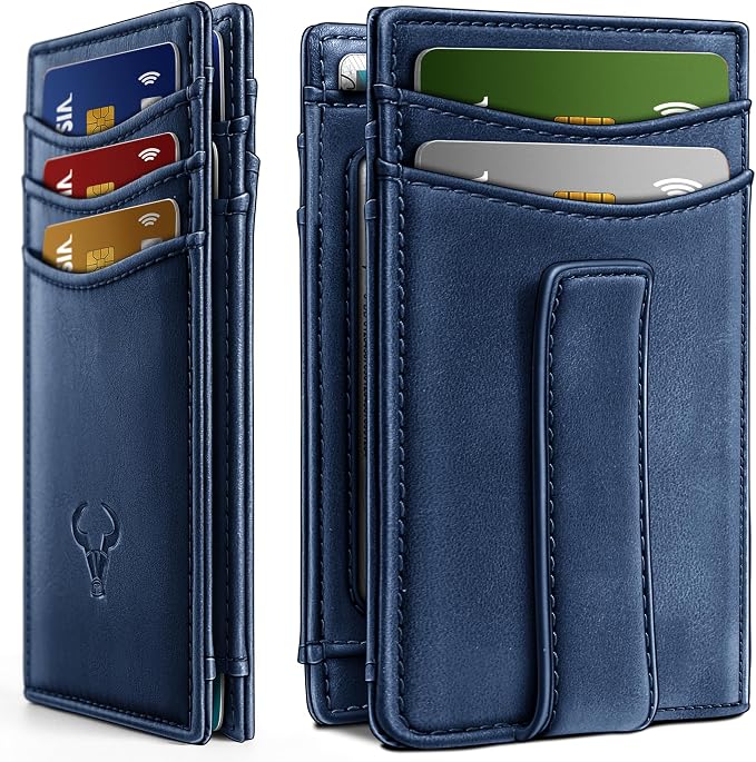 BULLIANT Magnetic Slim Leather Pocket Wallet Money Clip For Men 12Cards | RFID Blocking | Easy Access | Gift Boxed by BULLIANT