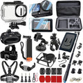 Accessories Kit for DJI OSMO Action 6, 70m Waterproof Housing Case, Tempered Glass Screen Protector, Floaty Bobber Grip, Large Carrying Case, Mounts Chest/Head/Handlebar by BMUUPYDirect