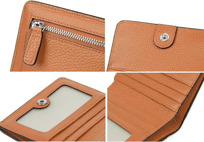 Small Leather Wallet for Women, Ladies Credit Card Holder RFID Blocking Women's Mini Bifold Pocket Purse - Image 7