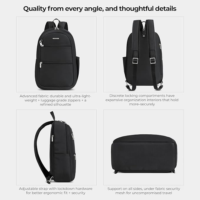 Travelon Anti-Theft Classic Convertible Sling Backpack - Image 6