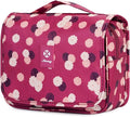 Narwey Small Hanging Travel Toiletry Bag for Women, Travel Bag for Toiletries, Makeup Bag Organizer Make Up Bags Cosmetic Bags for Girls by Narwey