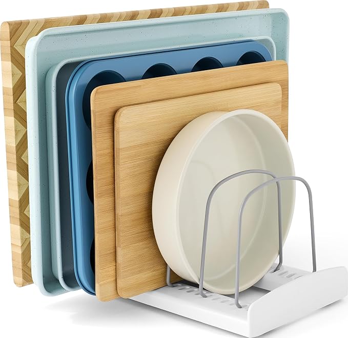 YouCopia StoreMore Bakeware Rack, Adjustable Dividers, Baking Pan Organizer by YouCopia