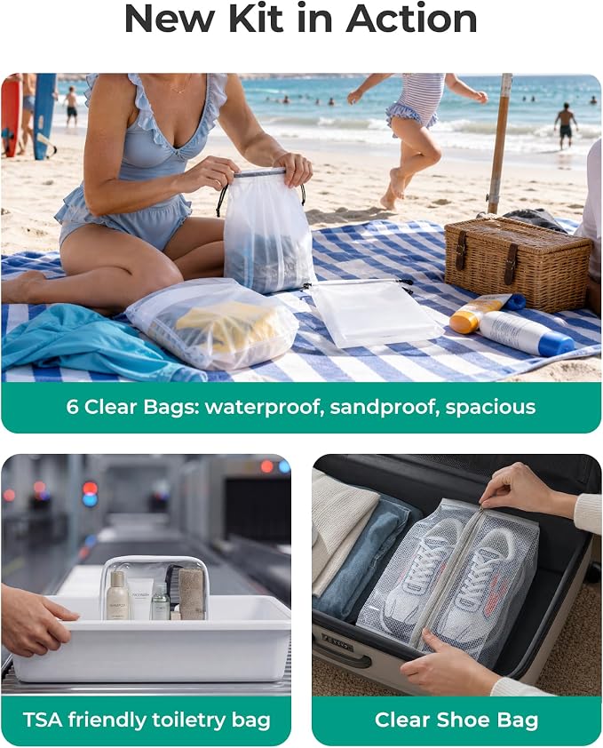 BAGSMART Compression Packing Cubes for Travel Essentials | 14 Set /6 Set /4 Set/2 Set, Lightweight, Durable - Image 2