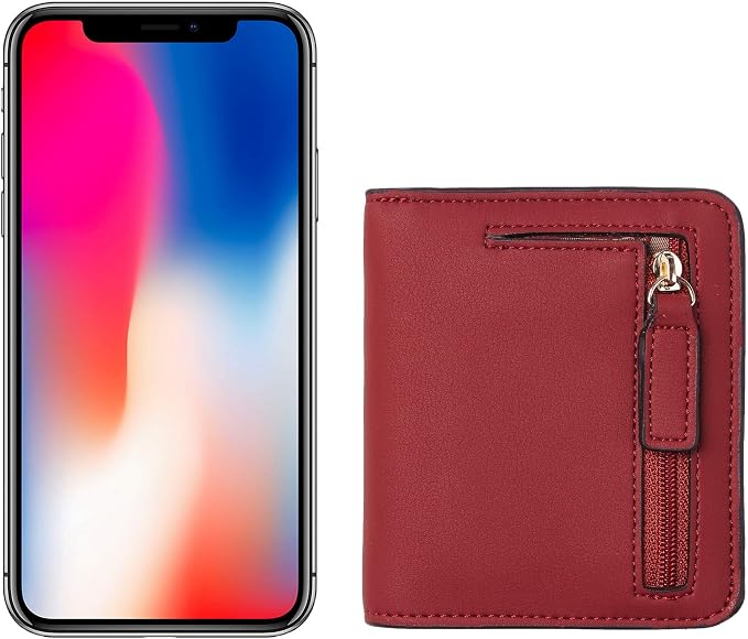 Toughergun Women’s Small Slim Leather Wallet with RFID Protection, Compact Bifold Mini Purse with Clear ID Window - Image 6
