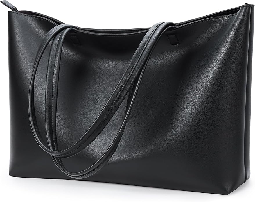 KALIDI Tote Bag Zipper Shoulder Bag Vegan Leather Purses Satchel for Women | Large Casual Handbag for Work Commuting Dating College Everyday by KALIDIFANCYFOREST
