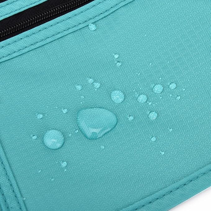 RFID Blocking Money Belt for Men Women, Slim Fanny Pack for Travel，Running,Conceal Waist Wallet for Passport Holder,Phone,Cash(Mint Green) - Image 6