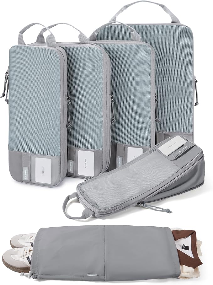 BAGSMART Compression Packing Cubes for Travel Essentials | 14 Set /6 Set /4 Set/2 Set, Lightweight, Durable by BAGSMART