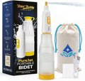 BIDET BUDDY® PureJet Portable Bidet for Travel - 550mL Bottle, Arctic White | Self-Cleaning Retractable Nozzle,IPX7 Waterproof, USB-C Rechargeable, High-Pressure Hygiene Device, Versatile Power Modes by BidetBuddy%E2%84%A2