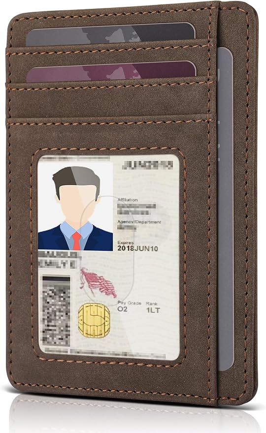 Teskyer Slim Minimalist Wallet for Men, RFID Front Pocket Card Holder | Ultra Slim Front Pocket Design, 8 Card Slots, RFID Protection, Smooth Faux Leather for Everyday Carry - Image 8