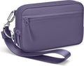 FODOKO Wristlet wallets for Women RFID crossbody bags with 4 Zippers | Checkered quilted nylon with credit card slots, cell phone organizer, and coin purse for travel and everyday carry by FODOKO