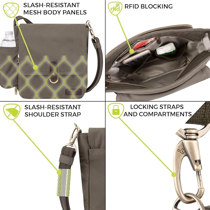 Travelon Anti-Theft Courier Tour Bag - Image 6