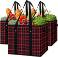 Reusable Grocery Bags 3 Pack, Foldable & Water Resistant Shopping Bags | Large Grocery Tote Bag Water Resistant Shopping Bags Foldable Grocery Bag for Clothes,Shoes and Picnic by WiseLife