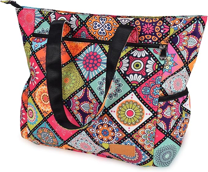 CLOUDMUSIC Shoulder Tote Bag For Nurses Teachers Work Gym Travel Beach Women With Large Capacity Waterproof by CLOUDMUSIC
