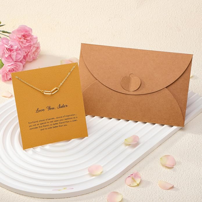 RZKING Golden Necklace for Women, Dainty Butterfly Heart Bow Rose Necklace, Gifts for Best Friend Sister Mom Girlfriend, Graduation Chritmas Birthday Anniversary Thank You Gifts - Image 7