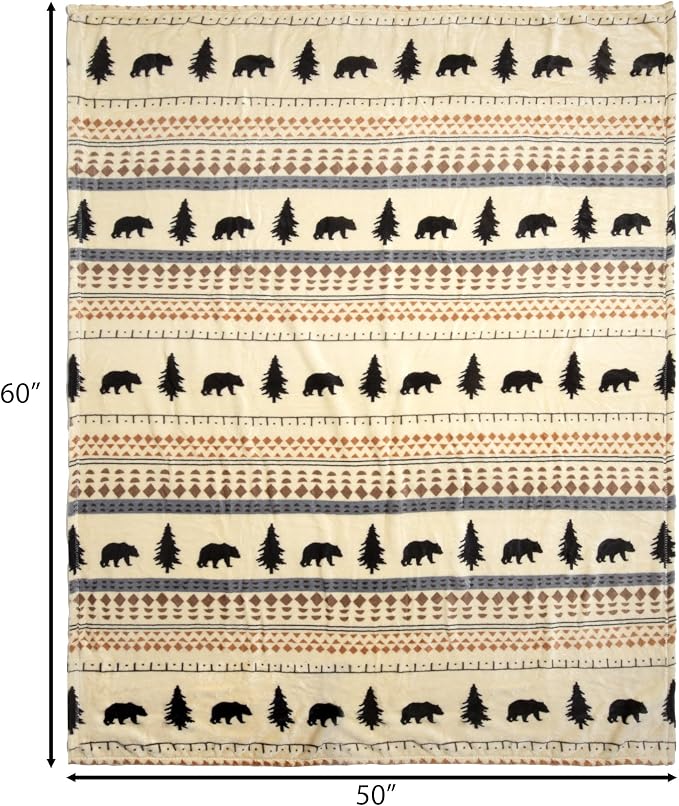 Carstens, Inc. Travel Blanket, Premium Compact 2-in-1 Airplane Blanket/Pillow, Scandinavian Bear - Image 5