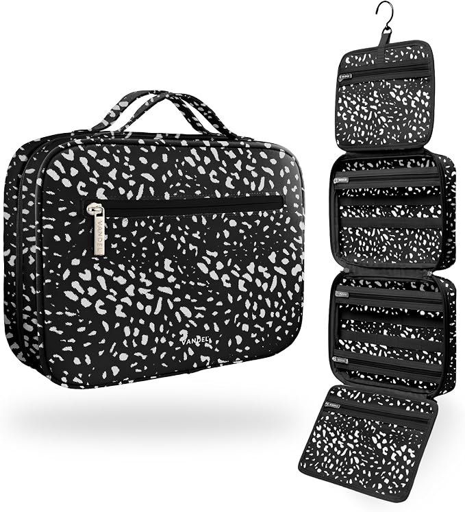 VANDEL Waterproof Hanging Toiletry Bag [TSA-Approved] Cosmet Travel Bag | Makeup Case Toiletries Organizer, Hanging Makeup Organizer Bag, Cosmetic Travel Bags for Women, Waterproof Zippers by VANDEL