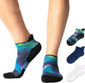 Viasox Ankle Compression Socks for Women & Men 3 Pack, 14 mmHg Support Improves Circulation, Extra Cushioned by Viasox