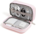 U Brands Electronics Organizer Travel Case, Cord Storage, 7.8" x 5", Pink by UBrands