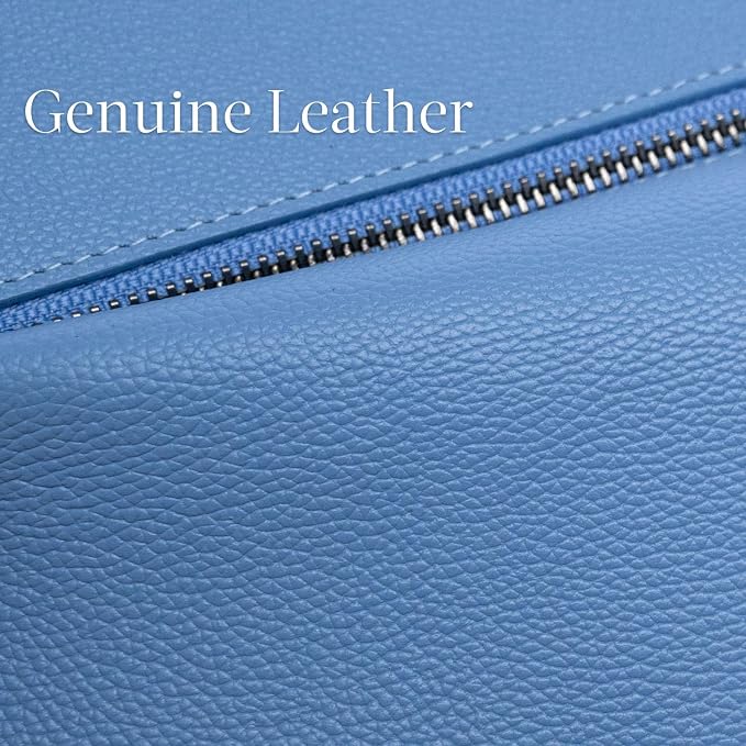 Bveyzi Ultra Slim Thin Leather RFID Blocking Credit Card Holder Bifold Clutch Wallets for Women - Image 6