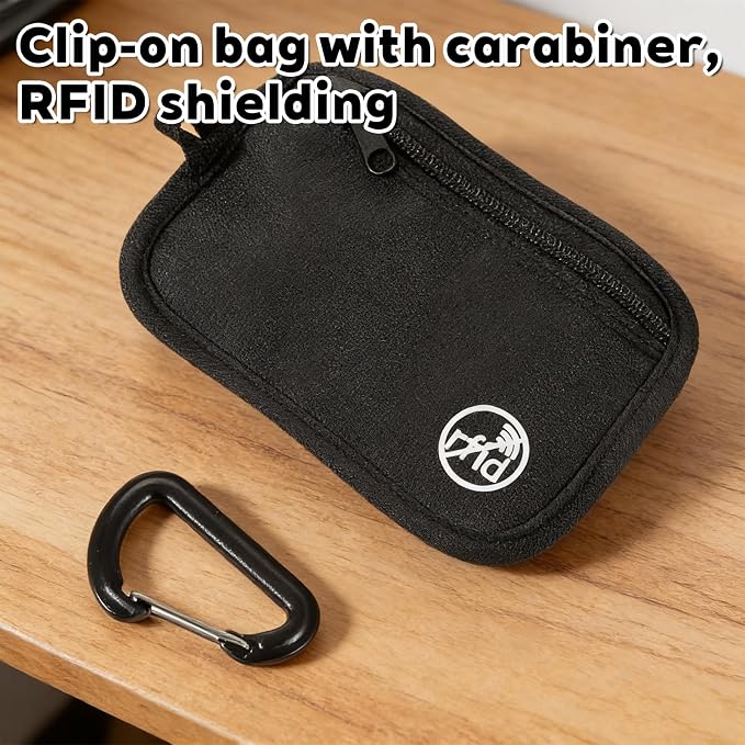 Clip Stash Pouch Minimalist Hidden Storage Wallet Lightweight Zipper Organizer Pouch Bag for Cards Boarding Pass ID Money - Image 5