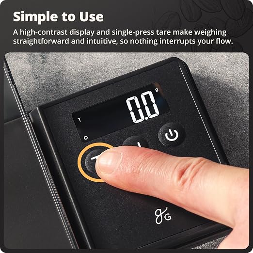 Greater Goods Digital Espresso Scale with 0.1g Precision, 750g Capacity | Precision Gram Scale for Dosing Shots, Real-Time Response, 6 Weighing Units, Instant Tare & Lid Doubles as a Weighing Tray - Image 5