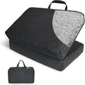 Portable Seat Cushion for Stadium Breathable Foldable Seat Cushion for Airplane,Bleacher,Office Chair,Black by Sojoy