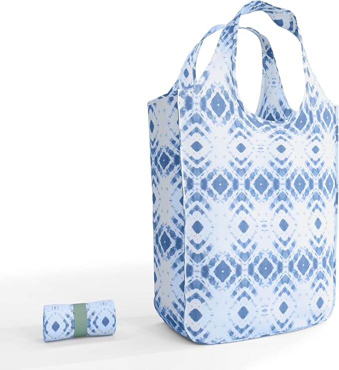 Pure Sage Reusable Grocery Bag - Stylish Shopping Bags for Groceries - Foldable Tote Bag by PureSage