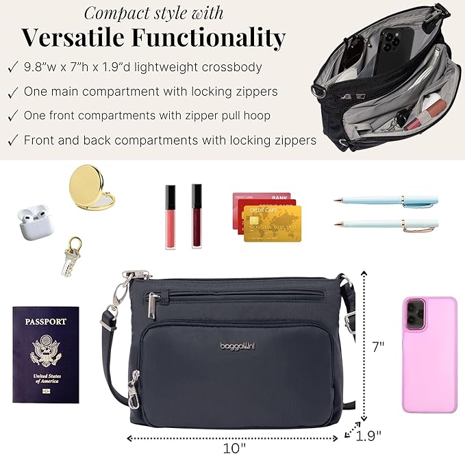 Baggallini Securtex Anti-Theft Keepsake Crossbody - Image 4