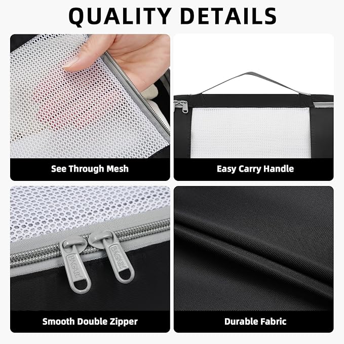 BAGAIL 6 Set/8 Set/10 Set Packing Cubes Various Sizes Packing Organizer for Travel Accessories Luggage Carry On Suitcase - Image 4