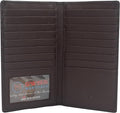 Marshal Bifold Leather RFID Blocking Wallet For Men & Women | Genuine Leather Holder With 19 Slots, 2 Bill Compartments & ID Window | For Credit/Debit Cards, Money & More (CN Brown) by Marshalwallet