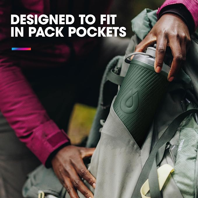 HydraPak Flux - Collapsible Backpacking Water Bottle (750ml, 1L, 1.5L) - BPA Free, Ultra Light, Spill-Proof Twist Cap - Image 3