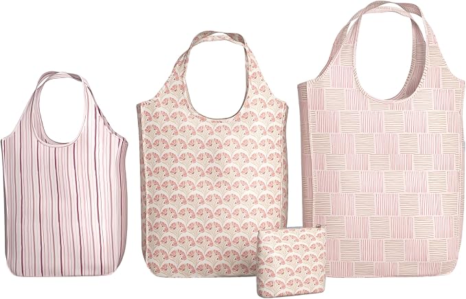 Pure Sage Reusable Grocery Bag - Stylish Shopping Bags for Groceries - Foldable Tote Bag by PureSage