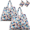 KINGMAS Reusable Grocery Bags, Eco-Friendly Folding Tote Shopping Bag fits in Pocket, Washable Waterproof Nylon Pouch Bags by KINGMAS
