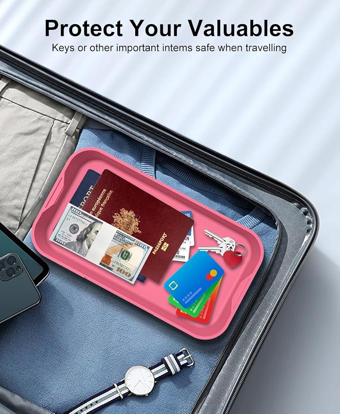 Lockable Storage Box with Combination Code - Secure Medicine Safe box, Phone Jail & Snack Container for Refrigerator, Home, Office, Travel - Durable Multi-Purpose Lock Box (Berry) - Image 4