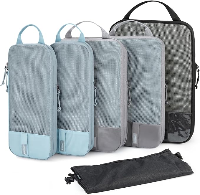 BAGSMART Compression Packing Cubes for Travel Essentials | 14 Set /6 Set /4 Set/2 Set, Lightweight, Durable by BAGSMART