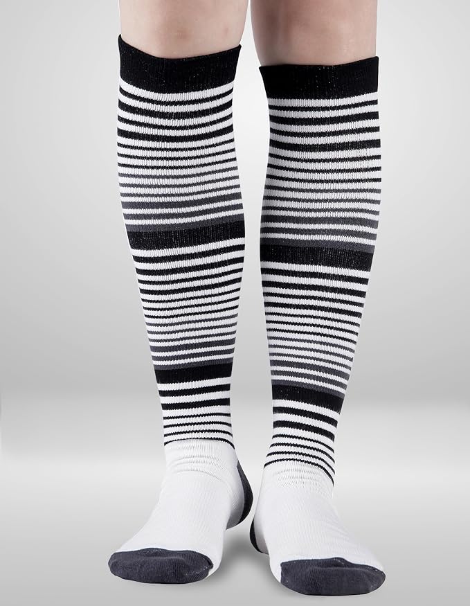 +MD 3 Pairs Bamboo Viscose Compression Socks for Women Men 15-20mmHg Knee High Support Stockings for Pregnancy Nurse Travel - Image 5