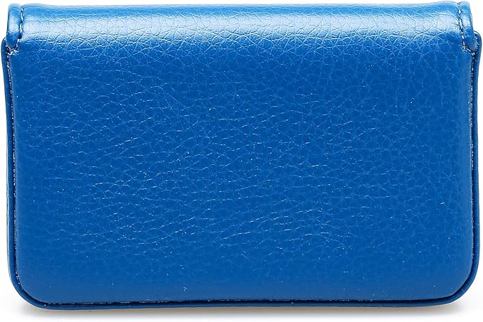 RFID Blocking Wallet - Minimalist Leather Business Credit Card Holder with Magnetic, Blue, Small - Image 4