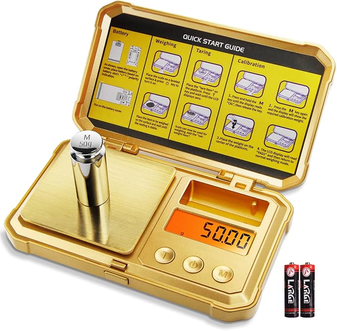 Fuzion Digital Gram Scale 200g/0.01g, Gold Scale for Jewelers | Embossed Steampunk, Dragon & Pirate Design, Pocket Herb Scale with 6 Modes, Tare(50g Calibration Weight & Battery Included) by Fuzion%C2%AE