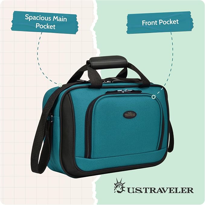 U.S. Traveler Rio 14" Travel Tote Bag, Lightweight 1200D Carry-On Bag for Women & Men - Image 5