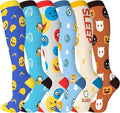 cerpite Compression Socks for Women & Men 6 Pairs Knee High Compression Socks 20-30 mmhg Best for Running,Nurse,Travel by Cerpitesportsstyles
