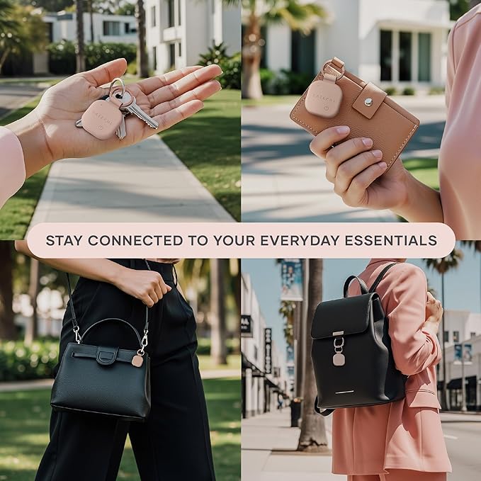 Satechi FindAll Keychain, Find My Compatible, Desert Rose | Bluetooth Tracker, Wireless rechargeable, location tracking, left-behind alerts, loud audible chime, for iPhone, iPad, Mac - Image 6