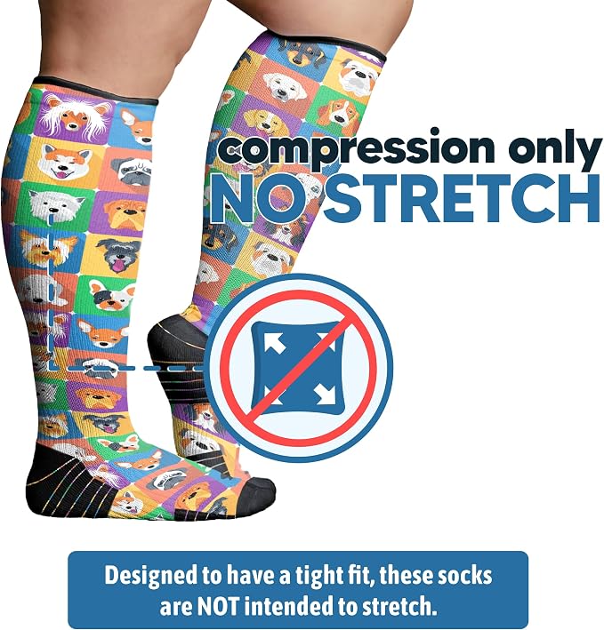 Viasox Compression Socks for Women and Men, Knee High Socks 12-15 mmhg Circulation Support for Flight, Travel, Daily - Image 2