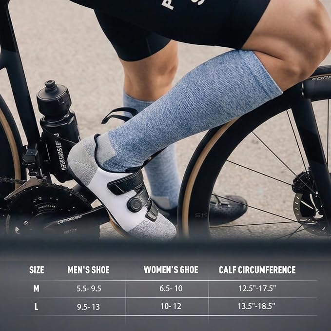 LEVSOX Bamboo Viscose Graduated Compression Socks for Women&Men - Cushioned Knee-High 15-20mmHg Support Socks - Image 7