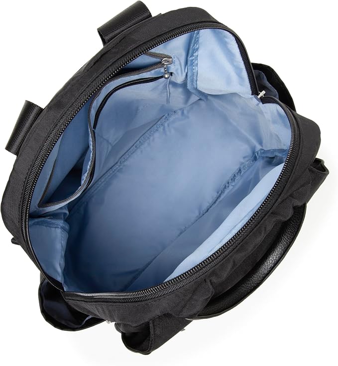 Baggallini womens New Classic "Heritage" With Rfid Phone Wristlet All Day Backpack, Black, One Size US - Image 10