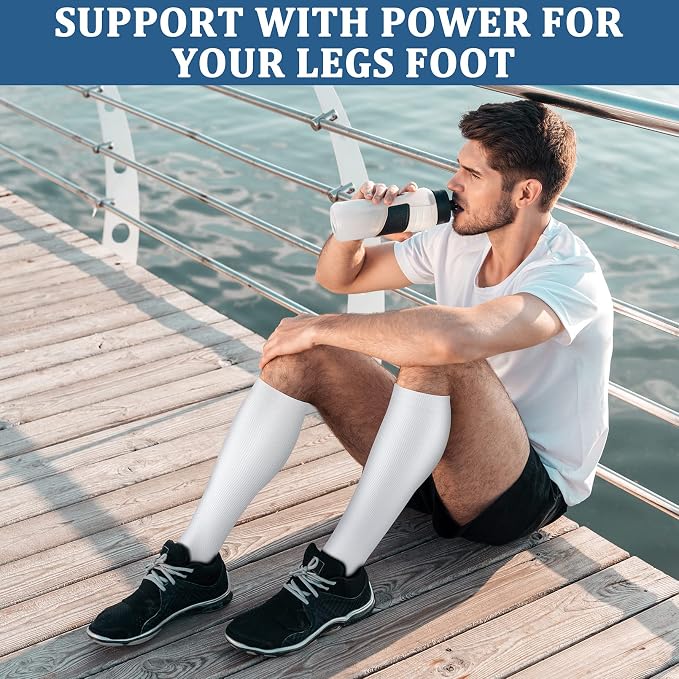 FEYHAY Copper Compression Socks (3 Pairs) 15-20 mmHg Circulation is Best Athletic & Daily for Men & Women, Running, Climbing - Image 4