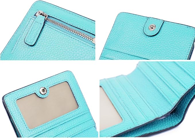 Small Leather Wallet for Women, Ladies Credit Card Holder RFID Blocking Women's Mini Bifold Pocket Purse - Image 7