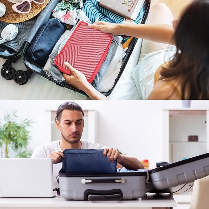 Tudomro 12 Pcs Large Packing Cubes Luggage Organizers for Suitcase Mesh Travel Organizer Bags Travel Packing Organizers for Traveling Camping Hiking - Image 6