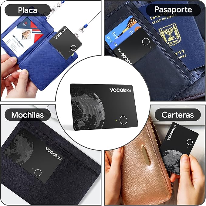 VOCOlinc Air Tag Smart Card for Android & iOS, New Dual System Rechargeable Wallet Tracker Work with Google Find Hub or Apple Find My APP, Item Finder Locator for Luggage, Suitcase. Slim 1.6mm, 2 Pack - Image 6